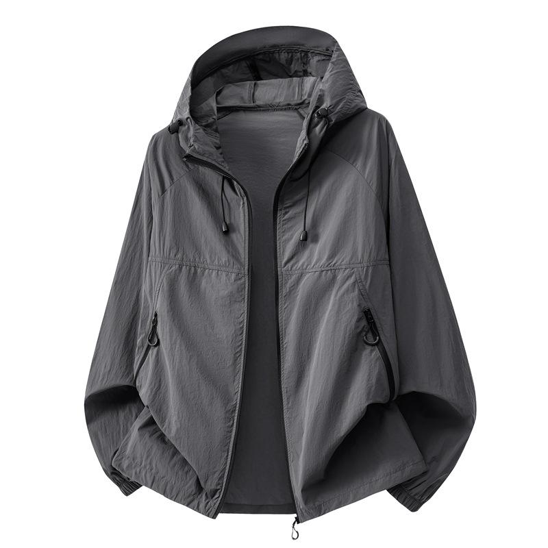 Anti-ultraviolet Ice Silk Sunscreen Clothing Men's Summer Outdoor Breathable Fishing Camping Couple Sunscreen Clothing Jacket