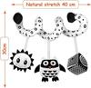 Black & White Cartoon Animal Crib Wrap Toy with Bells - Bee Design