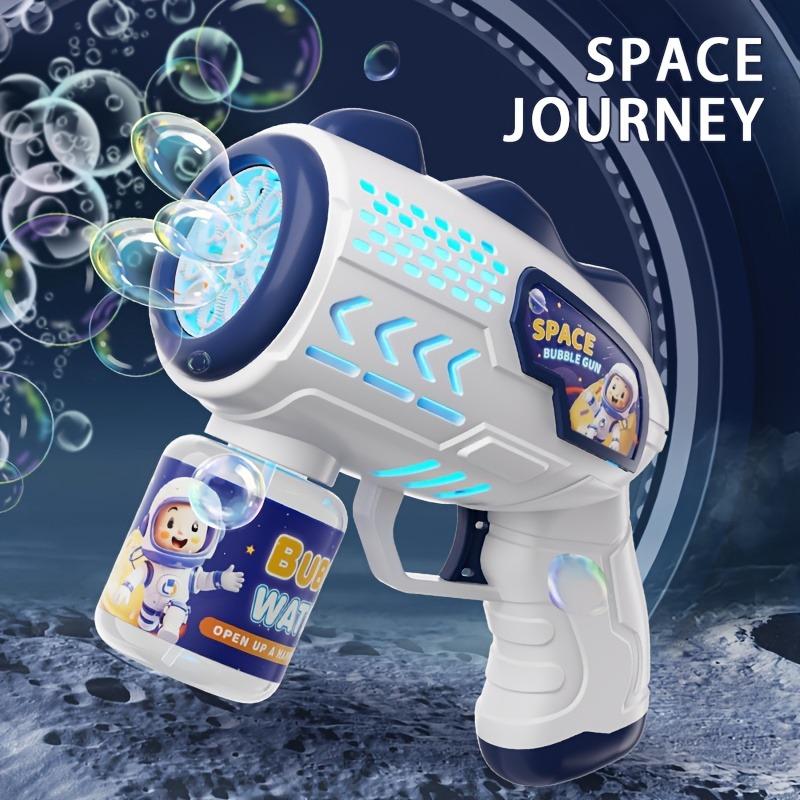 space theme bubble gun for kids Self provided battery синий