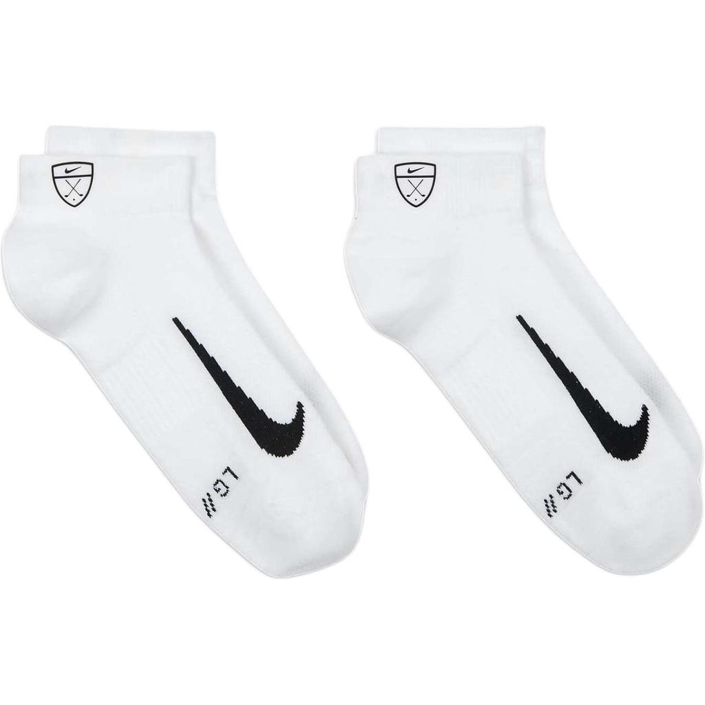 Nike Multiplier Low Golf Quarter Socks (2 Pairs) 'White' Men's CV2617-100