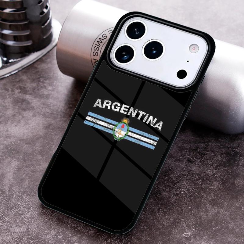 Argentina Flag Phone Case For iPhone 17 16 15 14 13 12 11 Pro Max Plus 17Air Soft Silicone Cover