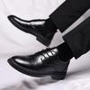 New spring men's shoes business casual British Brock leather shoes men's wedding shoes