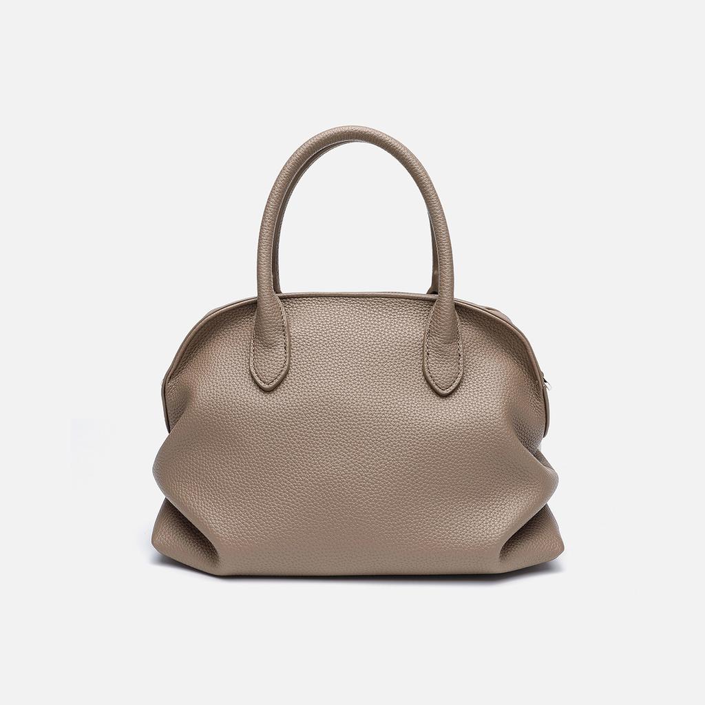 Fashion lychee pattern portable women's bag niche high-end sense large capacity shoulder crossbody bowling shell bag