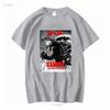 Gamera The Giant Monster T Shirt Vintage Washed Casual Streetwear Stretched Fashion Homme Top For Everyday Wear Graphic
