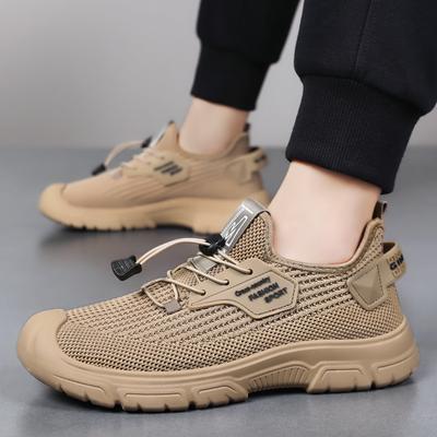 Schoenen heren herfst nieuwe casual schoenen ademende mesh schoenen niet-ruikende voeten vliegend geweven schoenen trendy zachte zool comfortabele sportschoenen