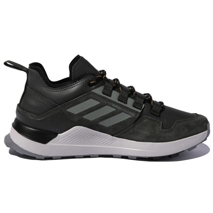 New Terrex Hikster Adidas Leather Low 'Black Green' FX4663