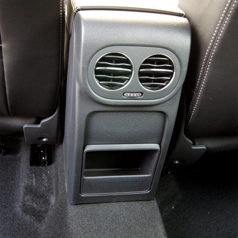 Car Armrest Air Conditioning Outlet Frame Rear Air AC Vent Ventilation Cover For VW Tiguan 2010- чёрный