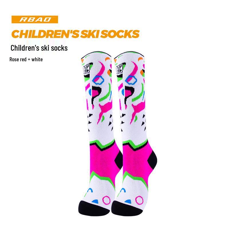 Chaussettes d'Hiver pour Enfants en Laine Mérinos - Épaisses, Chaudes, Tube Long pour Garçons et Filles