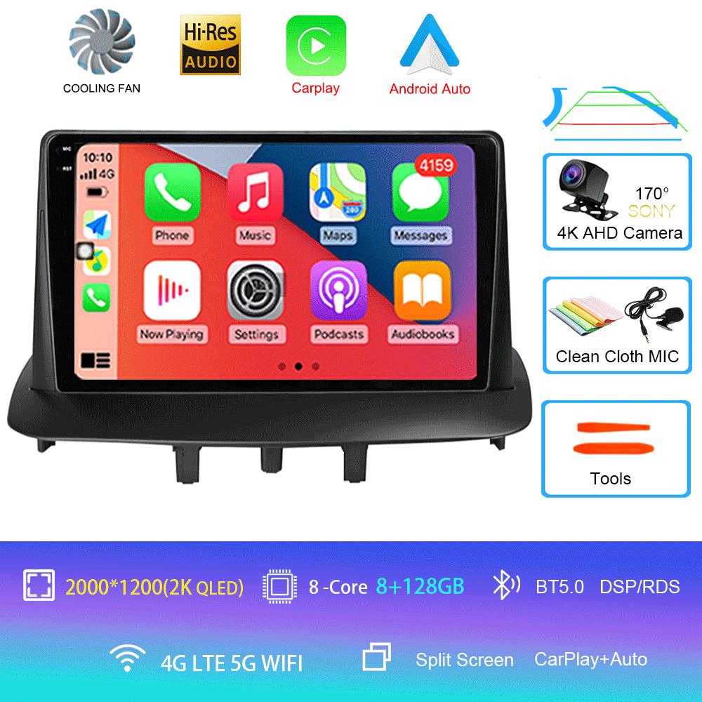 Android14 For Renault Megane 3 Fluence Samsung SM3 2008  - 2014 Car Radio Navigation Multimedia Video Player DSP BT Carplay