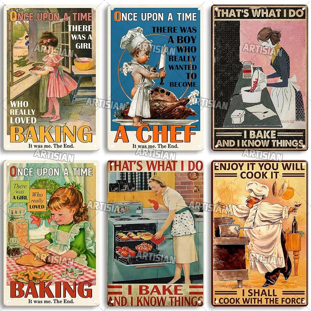 Artisian Kitchen Metal Plate Baking Tin Sign Retro Decorative Poster Wall Decor Garage Bar Pub Club Hotel Kitchen Home Man Cave