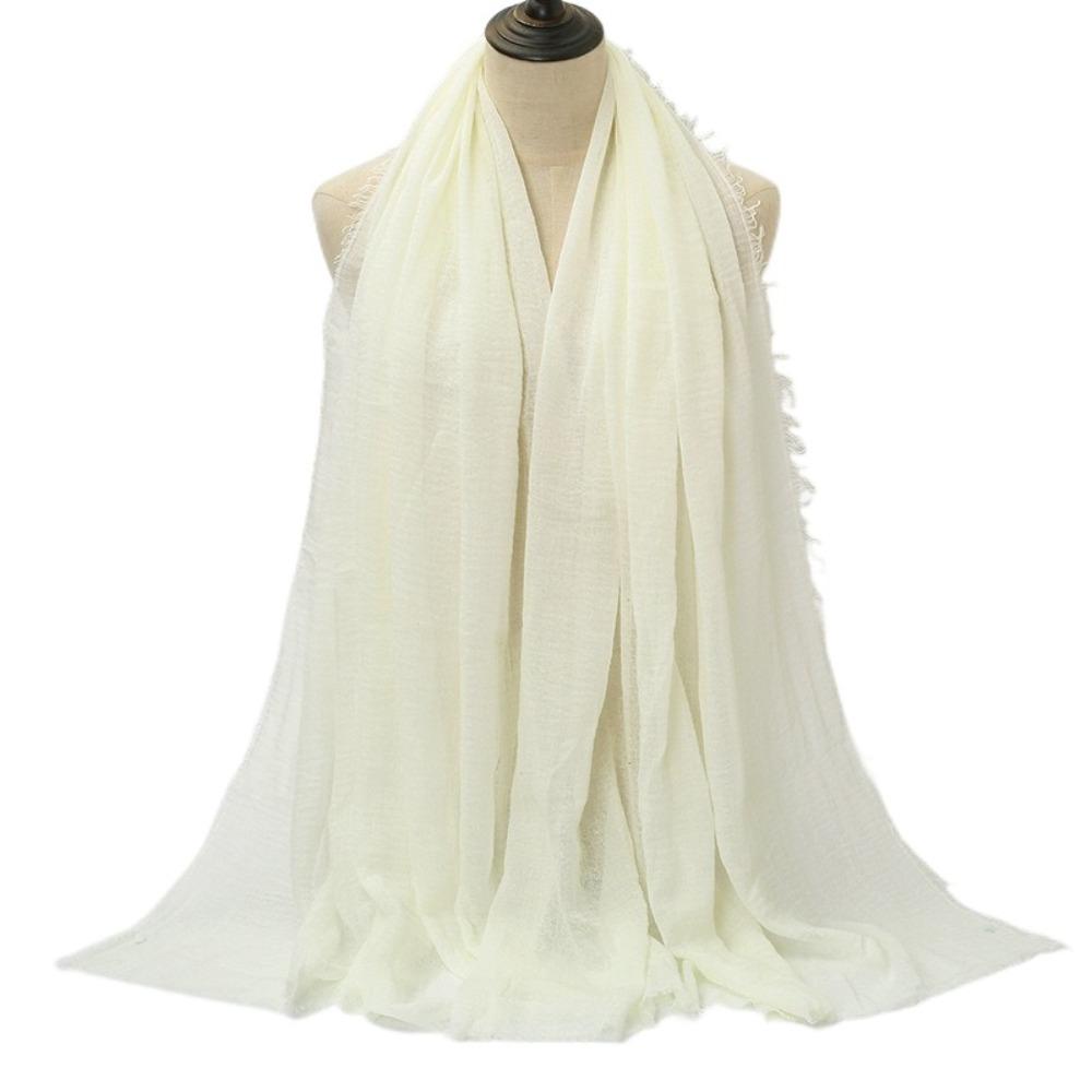 Wrinkle Pleated Plain Hijab 10 Colors Ripple Hijab Women Scarves Veil Crinkle Hijab Scarf