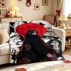 Itachi'S Moon Night Cartoon Flannel Blanket Warm Comfortable Fleece Blanket For Living Room Bedroom Recliner Lightweight Home Decor Gift For Friends
