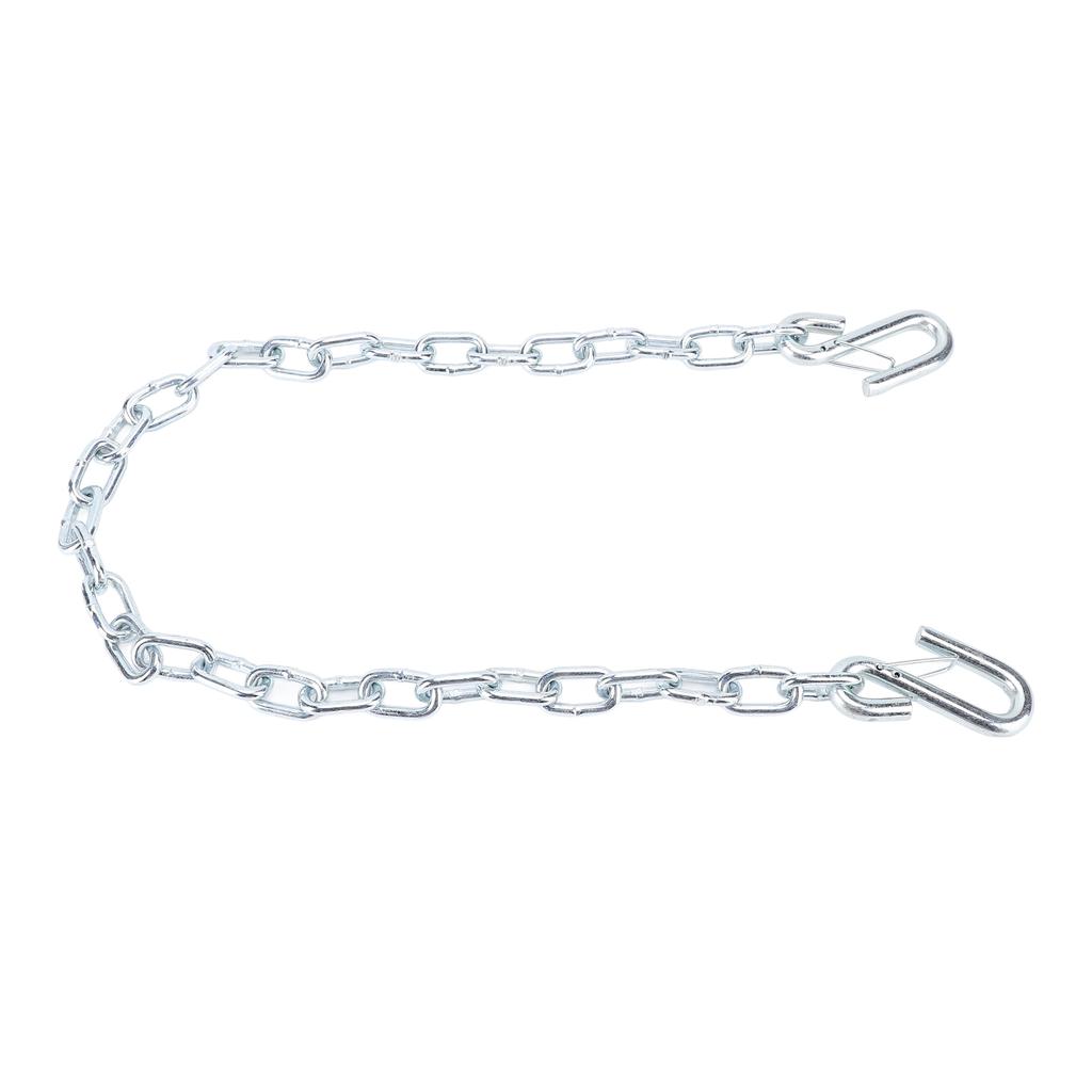 Trailer Safety Chain High Strength 1m Length with S Hooks 3500lbs Capacity Stretch Proof for Trailer RV