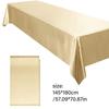 Satins Banquet Tablecloth 57 X 71 Inch Rectangular Draped Table Cover with Smooth Silky Fabric for Wedding Reception Decors