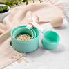 Stainless Steel & Plastic 8-Piece Measuring Cup & Spoon Set with Scale for Baking