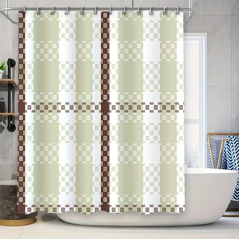 

Decorative Shower Curtain Waterproof 3D Printed Bathroom Decoration Modern Simple Style W60H190(CM)-1 Pcs