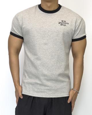 Pasiensia Classic Ringer Muscle Fit Short Sleeve Melange Grey