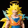 Eye-catching Dragon Ball Z Super Saiyan 3 Goku Collectible Model With Radiant Aura