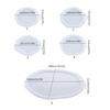5Pcs Irregular-shaped Epoxy Silicone Molds Tray Casting Mould for DIY Casting