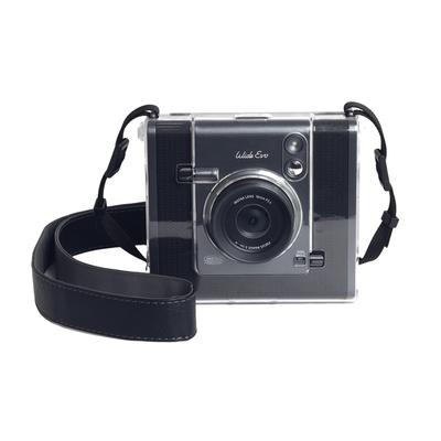 Kimyaoee Wide EVO Instant Film Camera with Clear Plastic Protective Case and Hard Camera Shoulder Strap for Fujifilm Instax Wide EVO Camera