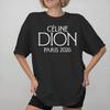 2026 Trend Celine Dion Paris 2026 Tour T Shirt Unisex Singer Concert Graphic Tee Casual Short Sleeve Music Fan Tops