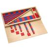 Montessori Math Teaching Aids: Small Wooden Red & Blue Number Rods for Number Concept Cognition and Education
