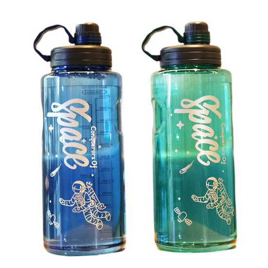 1100/1500/2000/3000ml Wasserflasche Hohe Kapazität Sturzsicher Hitzebeständig Wasserflasche Motivierende Sportwasserflasche für Outdoor