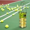 Large Capacity Tennis Balls Collector Ergonomic Handle Tennis Ball Hopper  Tennis Accessories