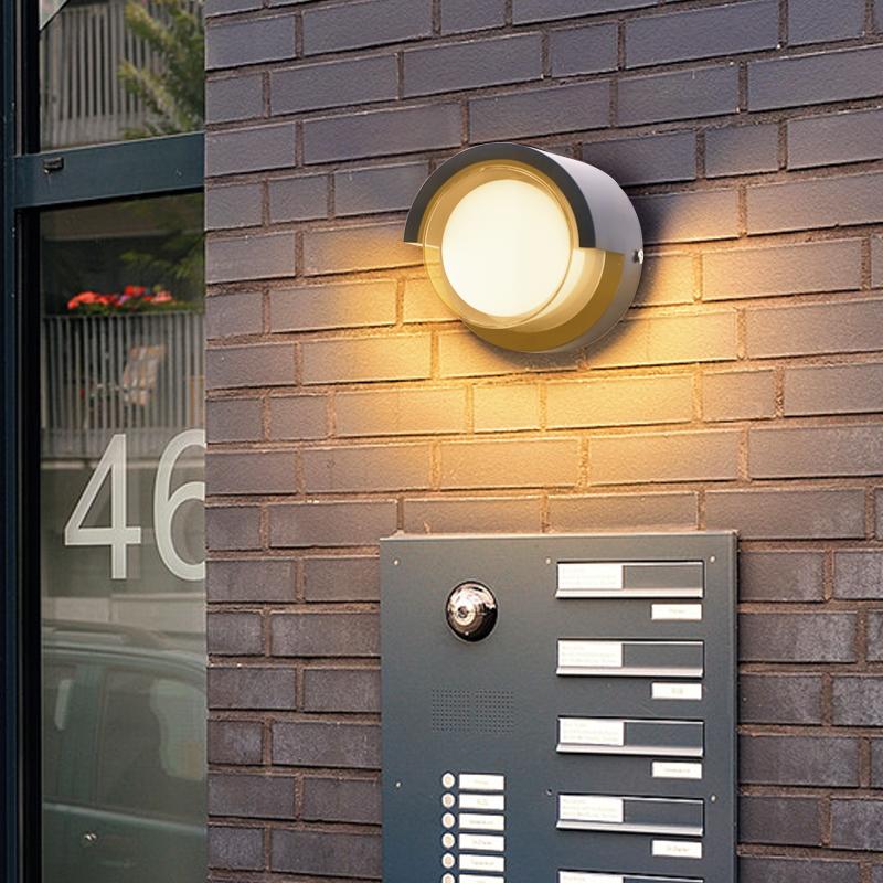 Modern Outdoor Wall Lamp Waterproof IP65 Garden Decoration Exterior Porch Light Courtyard Balcony Aisle Wall Lighting AC85-265