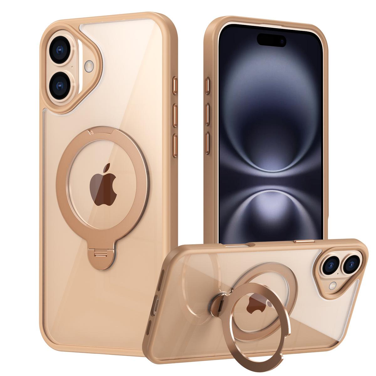 

Новий чохол для телефону IPhone 16 PLUS з одним дзвінком, поворотним кронштейном на 360, підходить для прозорого чохла для телефону 16 iPhone 14 Pro аеро