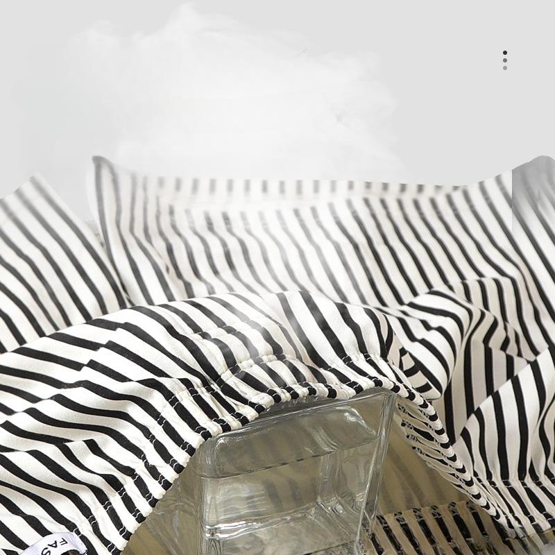 Damen Streifen Boxershorts 2025 Sommer Hotpants Elastischer Bund Locker Sitzend Boyshorts Niedliche Lounge Schlafshorts Jogginghosen