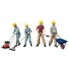 Hasegawa 1/35 Construction Machinery Series Construction Worker Set A Пластиковая модель WM03