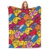 Mr Men Little Miss Tutti i Personaggi Coperte Campeggio Flanella Coperta da Divano Soggiorno Super Caldo Design Qualità Copriletto Regalo