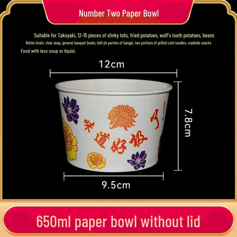 

Miao Jiayi Disposable Round Takeaway Bowls