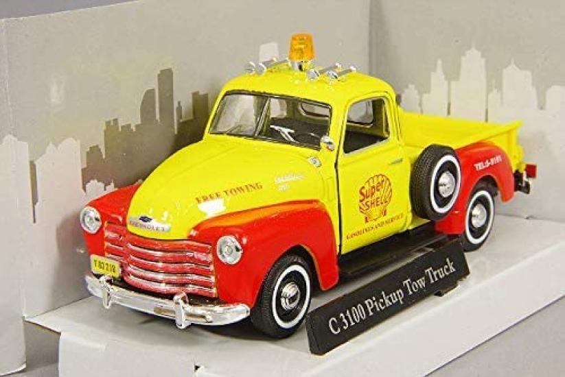 Cararama Scale C3100 Tow Truck 1/43 (Yellow/Red)