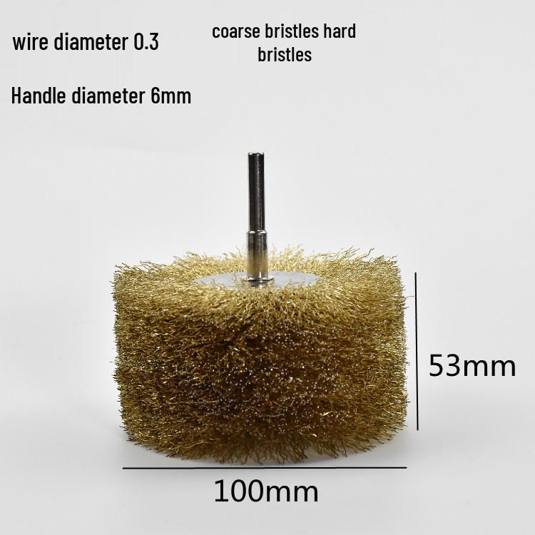 Electric Steel Wire Brush with Handle - Rust Removal, Polishing, and Cleaning.