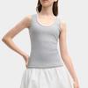 Fila Original Fashion Casual Simple Knit Sleeveless Vest Women Tops Medium-Gray F51W529103F-MG