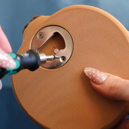 Capybara Burger Untersetzer Set Niedlicher Hamburger Untersetzer mit Flaschenöffner und Aufbewahrungsschale Lustiger Tier-Themen-Untersetzer für Getränke Kaffee Tee Tischdekoration