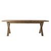 Table de salle à manger - Bois recyclé - 220x220 cm - 8 places - Design alpin intemporel