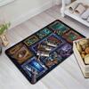Cyberpunk Music Instruments Pattern Rug Floor Mat for Living Room or Bedroom Soft and Comfortable Carpet a Gift for Birthday and Holiday.