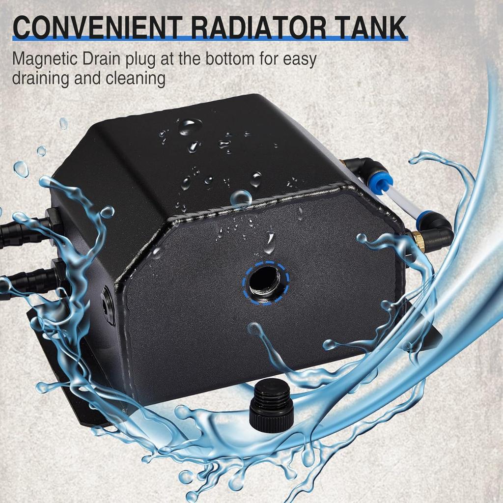 Universal Coolant Overflow Tank,Aluminum Radiator Overflow Tank,Coolant Reservoir Tank,Coolant Radiator Tank,Expansion Tank Recovery Water Tank