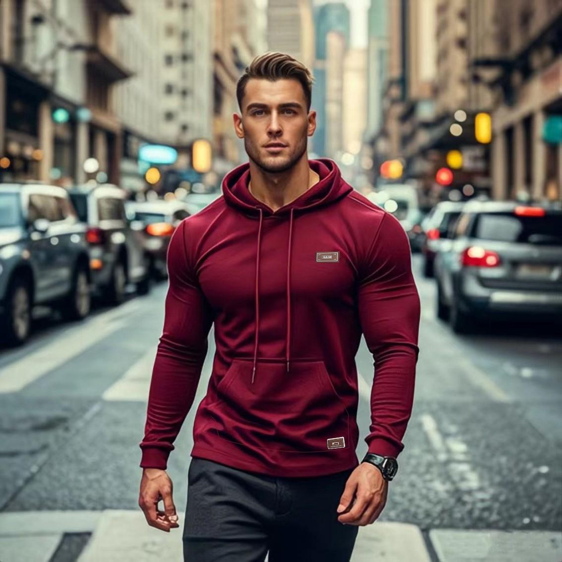 Зарубежная электронная коммерция поставка версия осень мускулистый мужской фитнес — фото 4