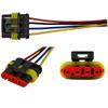 2 pçs conector hermético Superseal 4 pinos À prova d'água