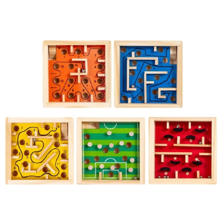 Wooden Hand Skill Training Bead Maze Puzzle Toy For Boy Girls Improves Logical Thinking And Patience Learning Gift
