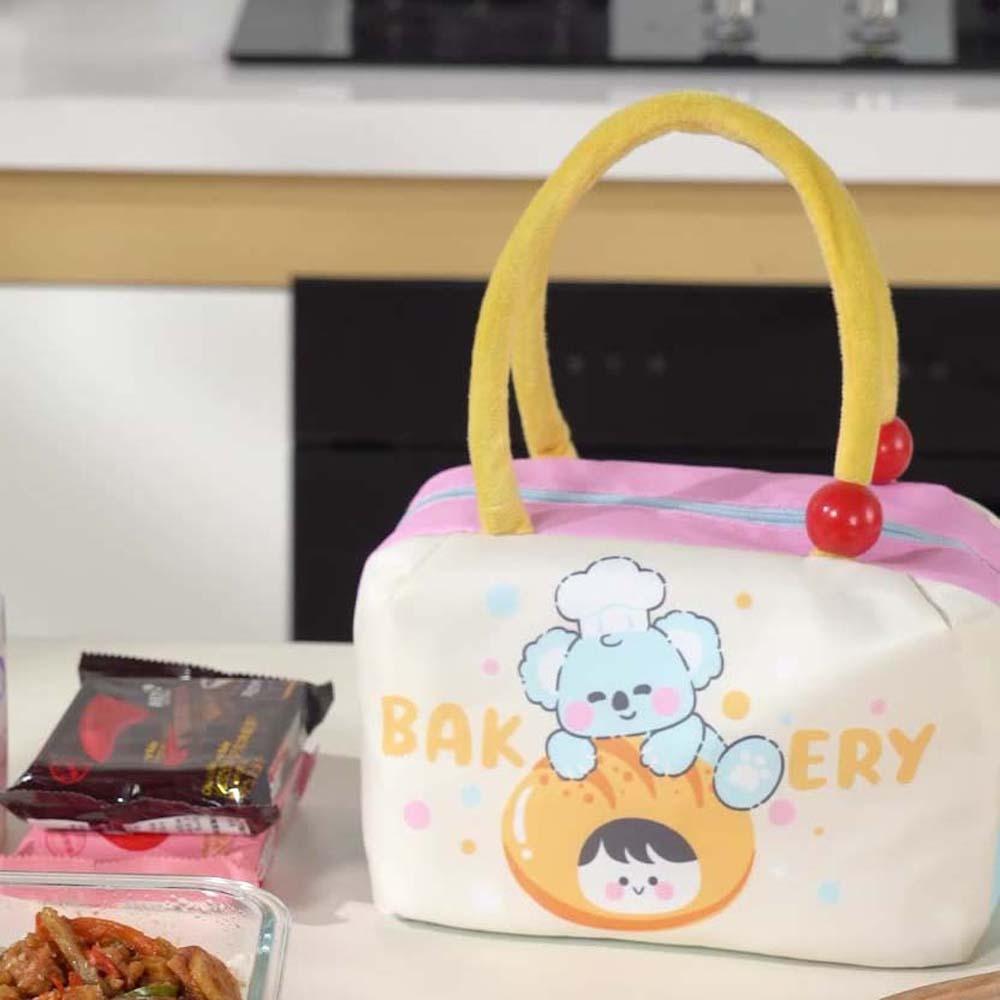 Aluminum Film Thermal Insulation Bag Large Capacity Handheld Insulated Bag Picnic Box Pouch Girls