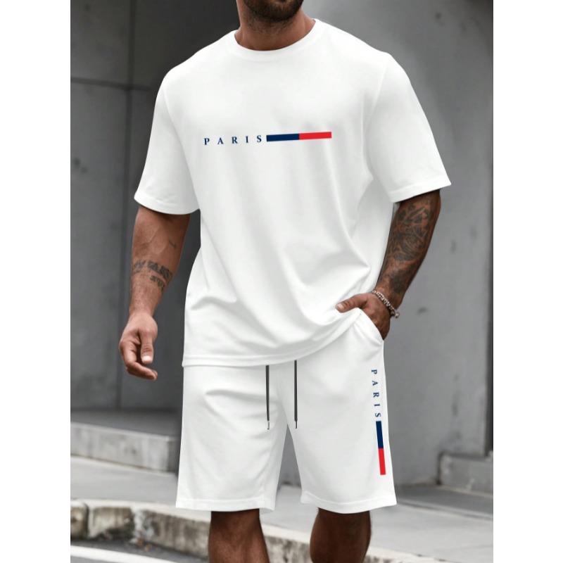 Men's Tracksuit  Man Clothing Summer T-shirt