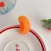Cute Simulated Orange Hairpins Creative Personality Fruit Side Clips Simple Sweet Hairpin Students and Children Cartoon Headwear