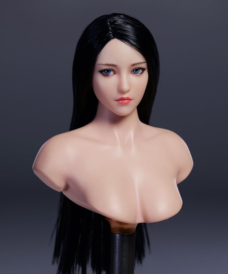 

[TOYBARJAPAN] Детали экшн-фигурок масштаба 1/6 для TBLeague и других фигурок, YMTOYS YMT101 Голова офисной леди с жемчужной кожей и подвижными глазами, Азиатская красота