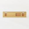 Muji Wall-Mounted Furniture 3-Section Hanger Walnut Material Width 44 Depth 2.5 Height 10 cm