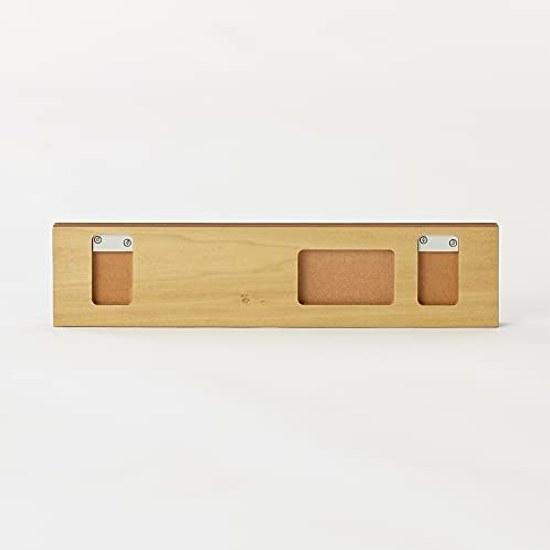 Muji Wall-Mounted Furniture 3-Section Hanger Walnut Material Width 44 Depth 2.5 Height 10 cm